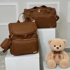 Kit Maternidade Mala Baú e Mochila 2 em 1 com Porta chupeta - Personalizado
