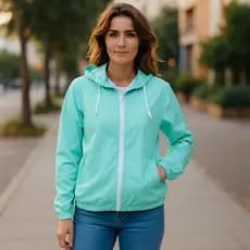 Jaqueta Corta Vento Feminina 100% Forrada Quentinha  Blusa Casaco Blusa Casaco Forro Nas Mangas