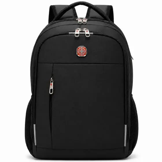 Mochila Crosswave Antifurto Executiva Notebook 17'' Reforçada Preta 19L Para Trabalho e Faculdade