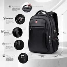 Crosswave Mochila Cadeado Notebook Executiva Reforçada Resistente