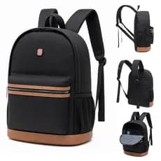 Mochila Reforçada Poliéster 20L Bolsa para Notebook Universidade Viagem Trabalho com Alça Acolchoada