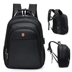 Mochila Masculina Resistente USB Notebook 15'' 24L Executiva Para Trabalho e Faculdade Crosswave