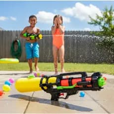 Máquina Pistola Lança Água Infantil Grande Potente Arma Lançador Arminha de água 1 UNIDADE / KIT 2/KIT 3/ KIT5