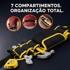 Porta Ferramentas Cinto Cinturão De Carpinteiro Eletricista Pedreiro Gesseiro Multiuso Parafusadeira Reforçado
