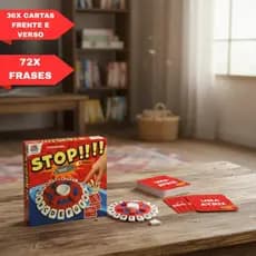 Jogo Stop Caça Palavras Brinquedo Infantil divertido Educativo Responde Rápido Mpmax