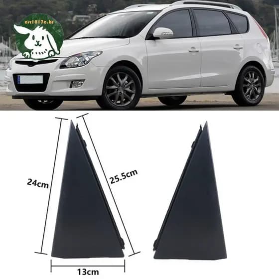 Porta Traseira Do Carro Canto Acabamento Guarnição Quadro Moldagem Janela Espelho Triângulo Placa Para I30 08-11 838302L