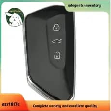 KDZA25 Controle Remoto Chave Shell 3 Botões Carro Inteligente Cartão Caso Invólucro Golf 8