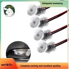 Circular LED Luz Ambiente Transparente Corpo Da Lâmpada 4 Pçs Tigela Interna Do Carro Maçaneta Porta Corrimão