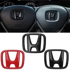 50 * 40mm Logotipo Do Volante Autocolante Personalizado Controle Central Modificação De Cor Interior Carro Para Honda