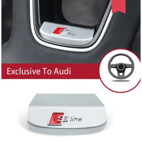 Volante Adesivos Decorativos Modificados Com Logotipo De Carro Lantejoulas Acessórios Para Audi A3 A4 A6 A5 A7 A8 Q4