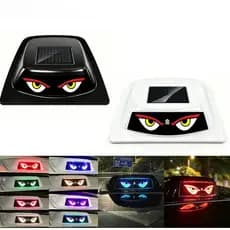 Olho Do Diabo Movido A Energia Solar LED Telhado Carro LiDAR Capa Decorativa Luz RGB Anti Colisão Final Traseira Aviso F