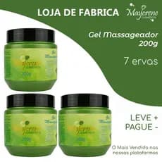 Gel Massageador 7 Ervas 200g Maycrene | Sensação de relaxamento, Alivio da fadiga e do Cansaço muscular
