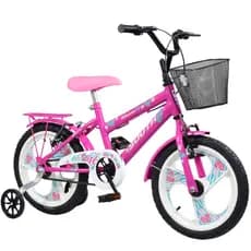 Bicicleta infantil Aro 16 meninas South Nininha Cesto e Paralama Rodinha