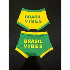 Shorts Brasil juvenil feminino Verde e Amarelo | Shortinho Teen Copa