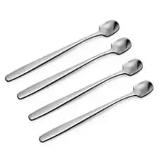 Kit 4 Colheres Para Cafe Mexedor De Inox 15cm