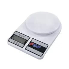 Balança De Cozinha Digital Alta Precisão A Pilha Branca Até 10kg