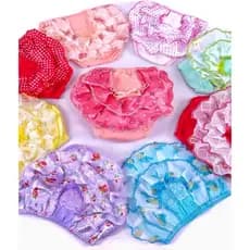 Kit 3 Calcinhas De Bebe Bunda Rica Algodão