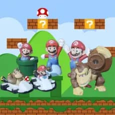 6x Bonecos do Mario Original Macdonalds - Edição Limitada