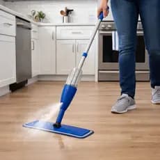 MOP Spray Rodo Esfregão com Reservatório de água Rodo Magico Limpa Seca porcelanato madeira cimento