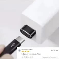 Adaptador USB Tipo C para USB Macho  Conectividade sem Fronteira