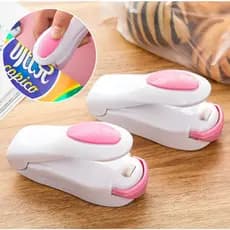 Mini Máquina Seladora de Embalagem Plastica a Pilha Com Imã de Geladeira