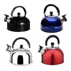 Chaleira Inox 2L Para Fogão Gás Elétrico Alta Qualidade Bonita Moderna Ferve Rapido