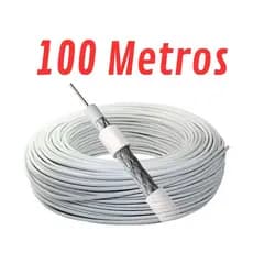 Caixa De Cabo Coaxial Condutti RG6 Branco 90% Malha 100 Metros TS Antena TV Original