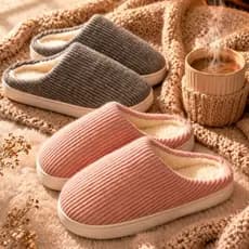 Pantufa Chinelo Confortável Antiderrapante Sola Borracha Inverno Frio Presente Dia dos Namorados