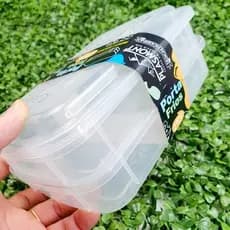 Porta Frios Hermético Mais com 2 Potes Transparente Plasmont