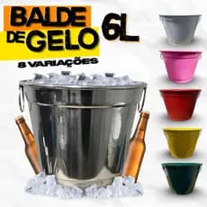 balde de gelo para pubs, bares e restaurantes, 6 litros
