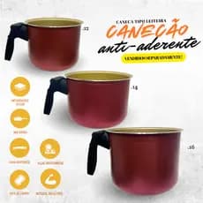 CANECOES ANTI-ADERENTE ALUMINIO REFORÇADO 3MM