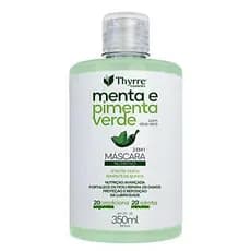 Máscara Condicionante Menta & Pimenta Verde 350ml Hidratante Pré Reabilitação Thyrre Cosmetics