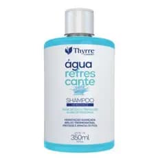 Shampoo Água Refrescante 350ml Hidratação Avançada Tratamento Capilar Brilho Tridimensional Thyrre