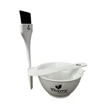 Kit Cumbuca Thyrre Cosmetics – Pincel, Espátula, Dosador e Tigela Profissional