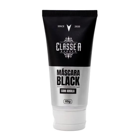 Máscara Facial Black Classe A 60g Com Argila Preta Removedora De Cravos E Oleosidade
