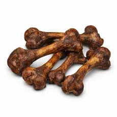 Kit 6 Osso Defumado Natural Para Cachorro Diversão Pet Mordedor Desidratado