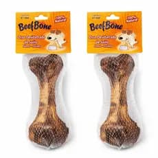 Kit com 2 Unidades Osso Bovino Natural Defumado para Cachorros – Petisco Durável e Saudavel