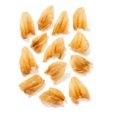 12 Unidades Orelha Bovina Para Cães Petisco 100% Natural Marrom