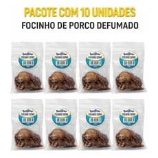 Super Snack Focinho De Porco Petisco Para Cães 10 Unidades