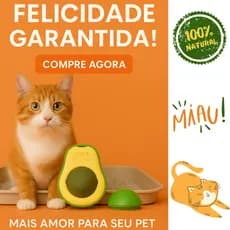 Abacate de Brinquedo para Gatos com Catnip Erva Gato Natural Abacate Catnip