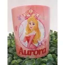 Caneca Princesas porcelana - Aurora - Branca de Neve 325ml-presente