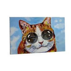 Quadro Decorativo MDF com Tecido Brilho de 6mm - 14x19CM - Pet Lover -Presente pet lover