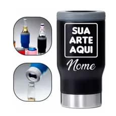 Copo Térmico Porta Garrafa Latinha Long Neck 420ml Com Abridor