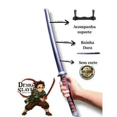 U-Katana Demon Slayer Tanjiro Decorativo Brinquedo Cosplay Coleção