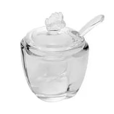 Açucareiro De Cristal Com Colher Butterfly 130ml - Wolff
