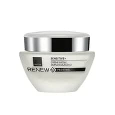 Creme Facial Renew Sensitive+ Duplo Colageno Protinol Antissinais que Acalma e fortalece a Pele