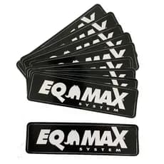 Adesivos Eqmax Preto 140x35mm - Kit com 10 Unidades