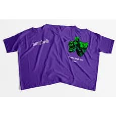 Camiseta SufGang Mascara Camisa Roxo Streetwear Algodão Confortável Estilo Moda Unissex Envio imediato