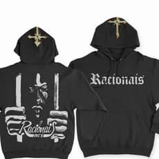 Blusa de Moletom Racionais Capa Album Estampa Frente, Casaco de Frio Costas e Capuz