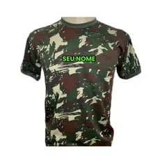 Camisa Camuflada Dry Fit Padrão Eb Com Nome Bordado